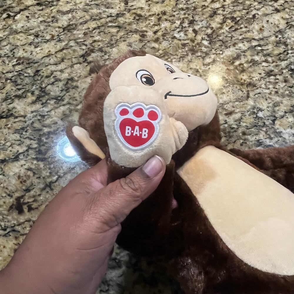 2024 Build A‎ Bear Brown Smiling Monkey Plush Stuffed Animal 18 inch - Picture 4 of 8